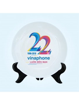 Đĩa quà tặng Vianphone gốm sứ